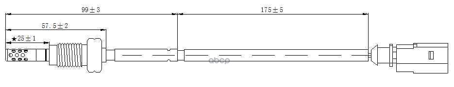 Датчик температуры выхлопных газов VW Amarok 2.0 TDI (2010-) Crafter 2.0 TDI (2011>) MAGTECHNIC арт. mag0082og