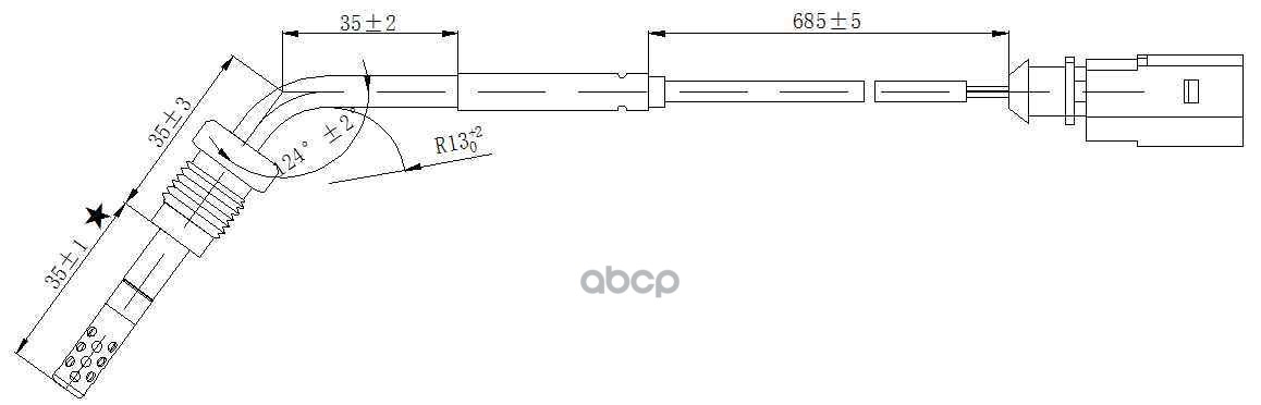 Датчик Температуры Выхлопных Газов Audi A4 (2004-2008) Vw Caddy (2004-2011) Vw Passat (2006-2008) Vw MAGTECHNIC арт. mag0126og