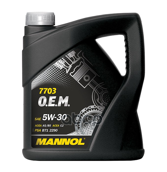 MANNOL Масло моторное синтетическое 7703 Energy Formula PSA 5W30 SN/CH-4, C2/C3 4л