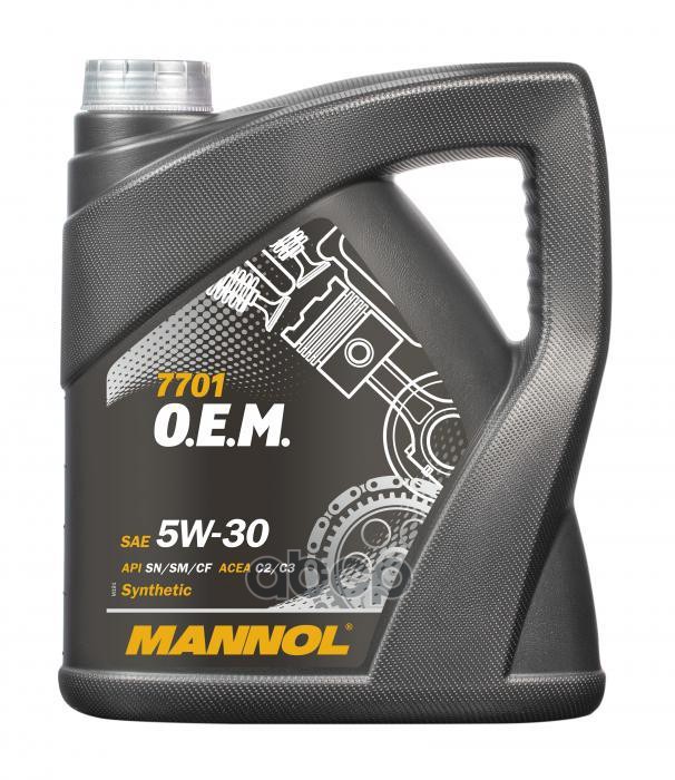 MANNOL Масло моторное синтетическое 7701 Energy Formula OP 5W30 SN, C3 4л