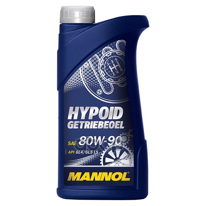 Масло трансмиссионное для МКПП HYPOID GETRIEBEOEL 80w-90 (1л) MANNOL арт. 1308