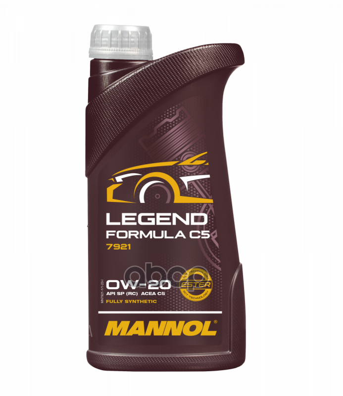 MANNOL Масло моторное синтетическое 7921 Legend Formula C5 0W20 SP, C5 1л