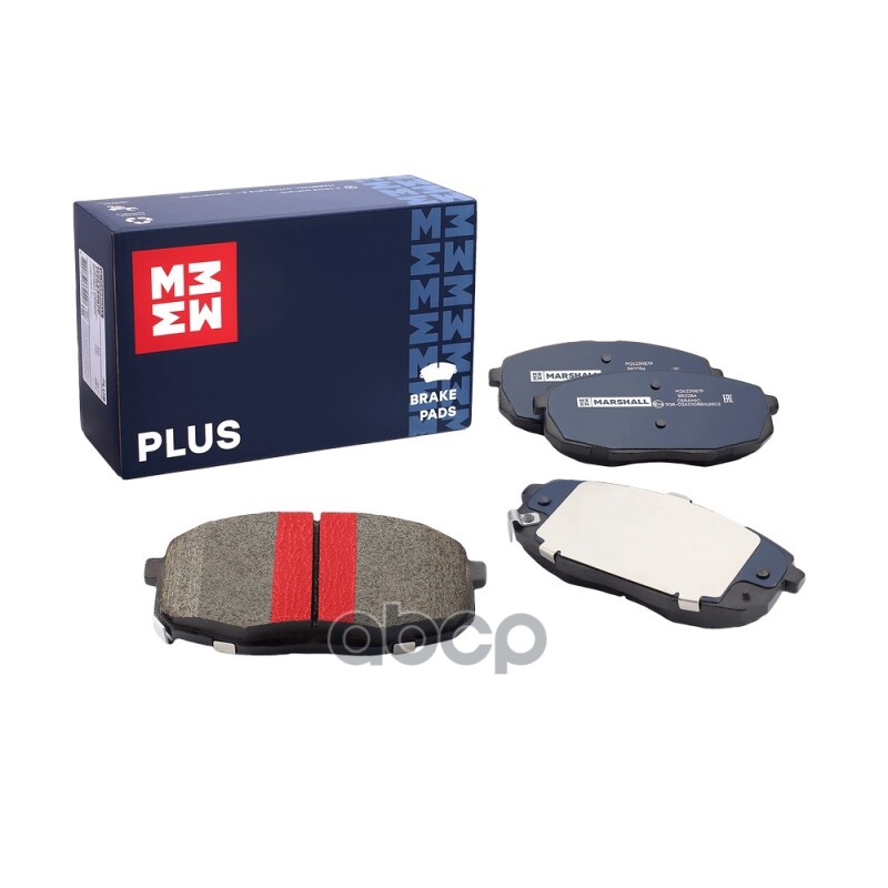 Торм. колодки дисковые передн. PLUS Hyundai Creta 16- !с отв. под пружины M2623987P MARSHALL арт. M2623987P
