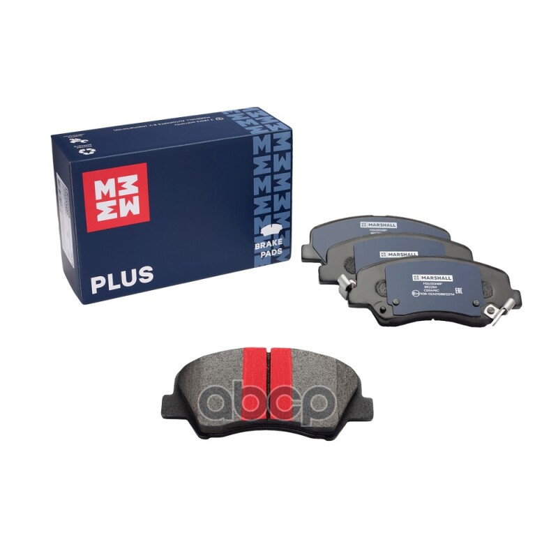 Торм. колодки дисковые передн. PLUS Hyundai Solaris I 10- i20 14- Kia Rio III 11- Picanto II 11- M2625348P MARSHALL арт. M262...