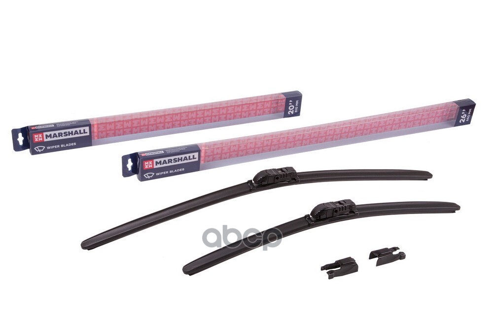 Комплект бескаркасных щеток стеклоочистителя  26”  65 см + 20”  51 см hook side pin pushpinch 19 mm MW1461 MARSHALL арт. MW1461