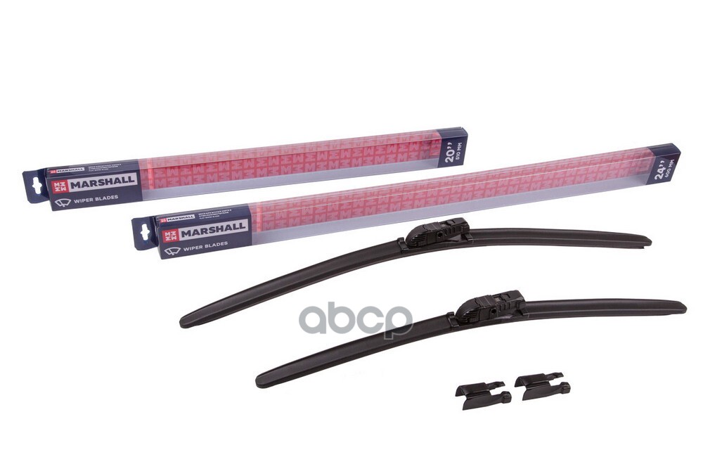 Щетки стеклоочистителя бескаркасные 24” / 60 см + 20” / 51 см hook, side pin, push/pinch 1 MARSHALL арт. MW4115