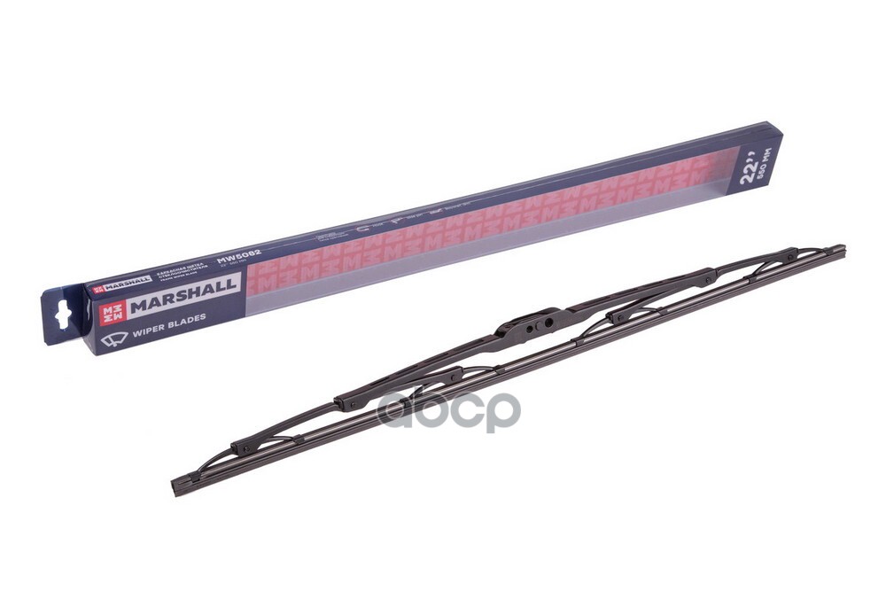 Щетка стеклоочистителя каркасная 22” / 55 см hook, side pin, bayonet arm 19 mm (MW5082) MARSHALL арт. MW5082
