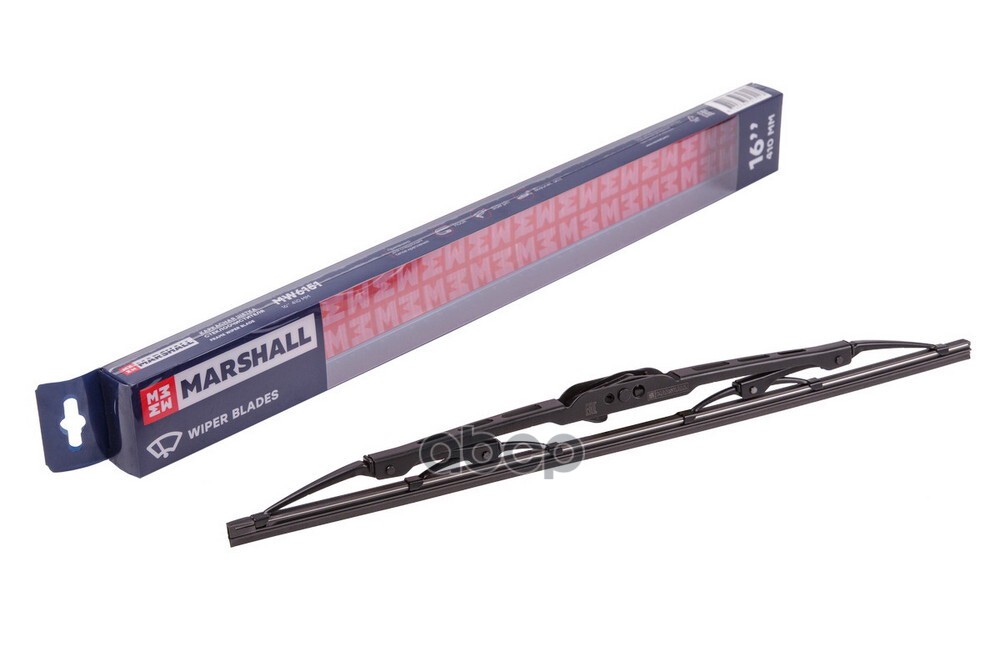 Щетка стеклоочистителя каркасная 16” / 41 см hook, side pin, bayonet arm 19 mm (MW6151) MARSHALL арт. MW6151