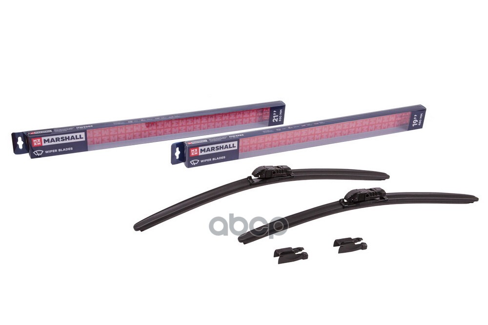 Щетки Стеклоочистителя Бескаркасные 530/480Мм Hook, Side Pin, Push/Pinch MARSHALL арт. MW8103