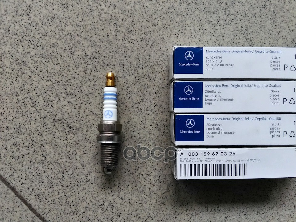 Свеча Зажигания Mercedes-Benz A003 159 67 03 26 MERCEDES-BENZ арт. A003 159 67 03 26