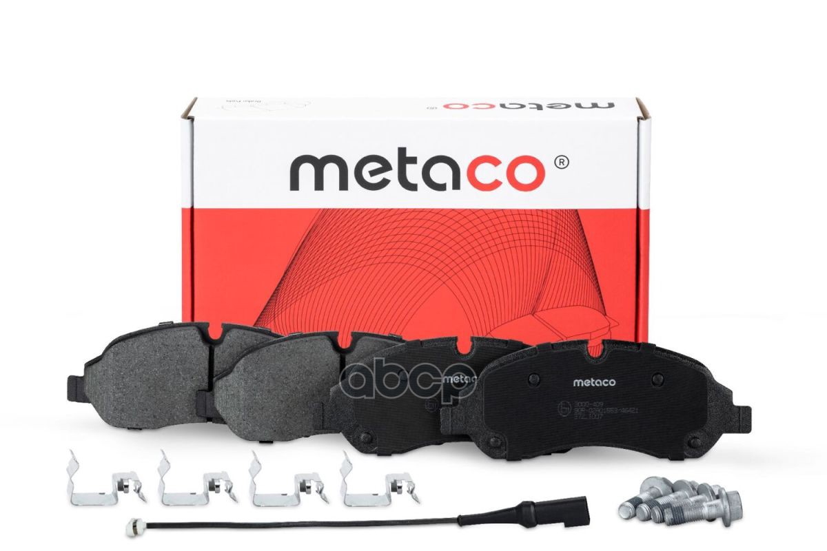Колодки тормозные передние к-кт 3000-409 METACO арт. 3000-409