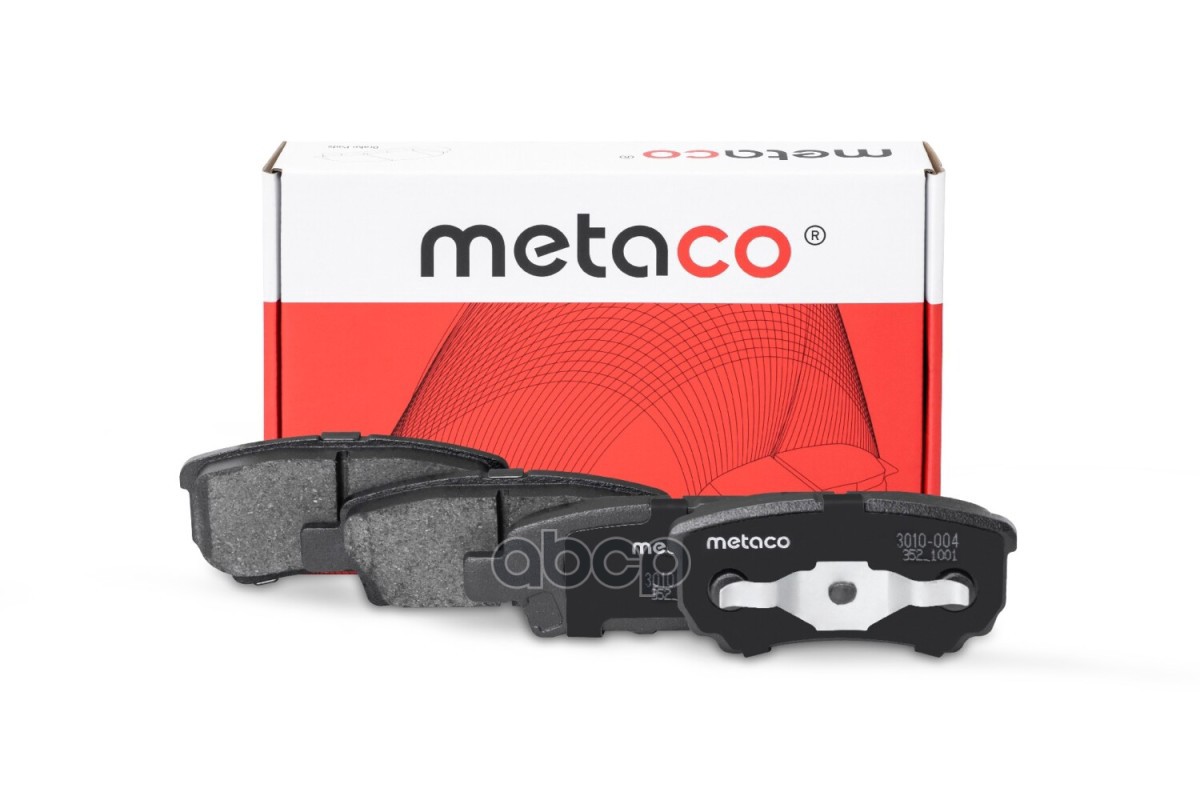 Колодки тормозные задние дисковые к-кт 3010004 METACO арт. 3010-004