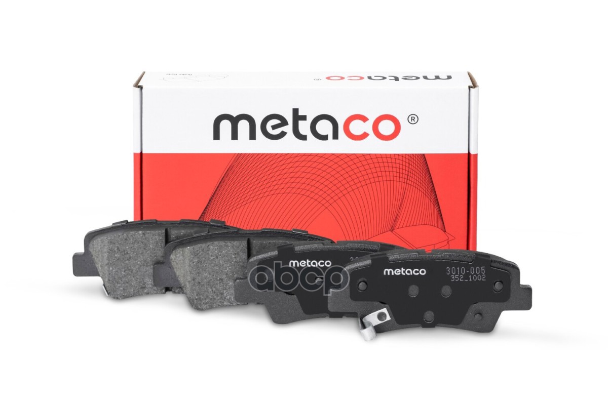 Колодки тормозные задние дисковые к-кт METACO арт. 3010-005