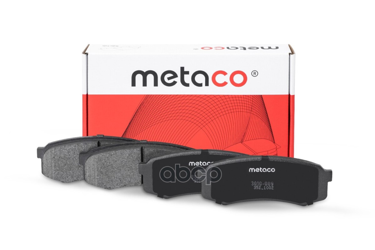 Колодки тормозные задние дисковые к-кт 3010009 METACO арт. 3010-009