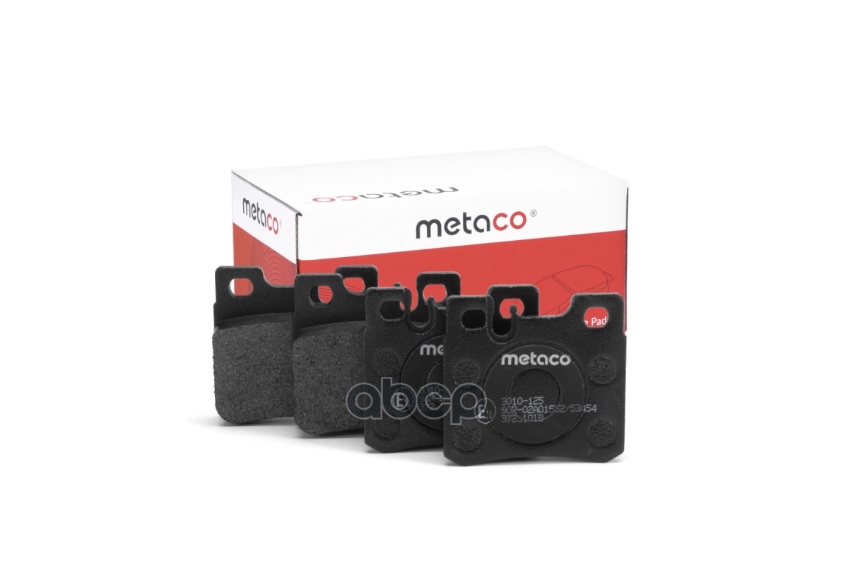 Колодки тормозные задние дисковые к-кт METACO арт. 3010125