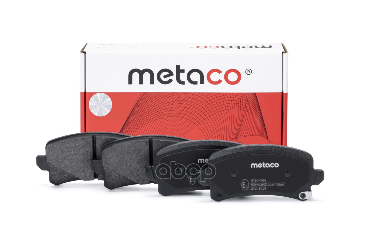 Колодки тормозные задние дисковые к-кт METACO арт. 3010393