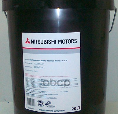 20L Atf Sp Iii Трансмиссионное Масло MITSUBISHI арт. MZ320162