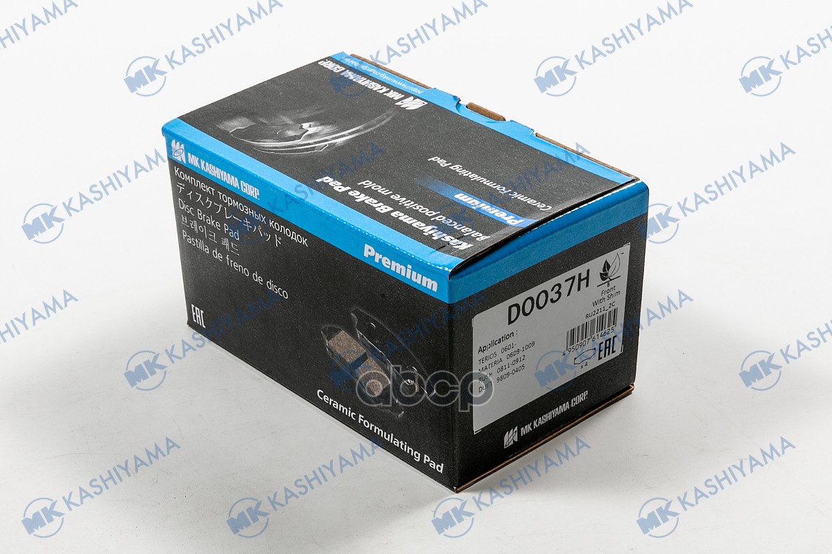 Колодки тормозные дисковые  MITSUBISHI LANCER IV (C6_A, C7_A) D0037H MK KASHIYAMA арт. D0037H