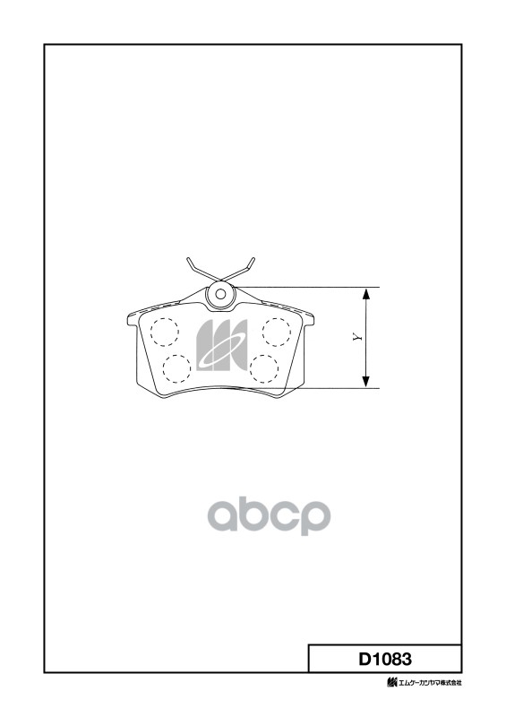 Колодки тормозные дисковые Nissan MK KASHIYAMA арт. d1083