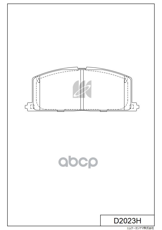 Колодки тормозные дисковые пер. TOYOTA CARINA E 92-98 D2023H MK KASHIYAMA арт. D2023H