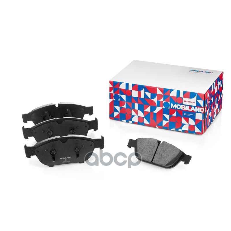 Колодки тормозные дисковые передние (4 шт.) с п/шум. пласт. для а/м AUDI A6 C7 (4G2, 4GC) 429101590 MOBILAND арт. 429101590