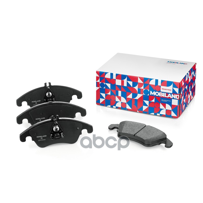 Колодки тормозные дисковые передние (4 шт.) с п/шум. пласт. MERCEDES-BENZ C-CLASS (W204) MOBILAND арт. 429102200