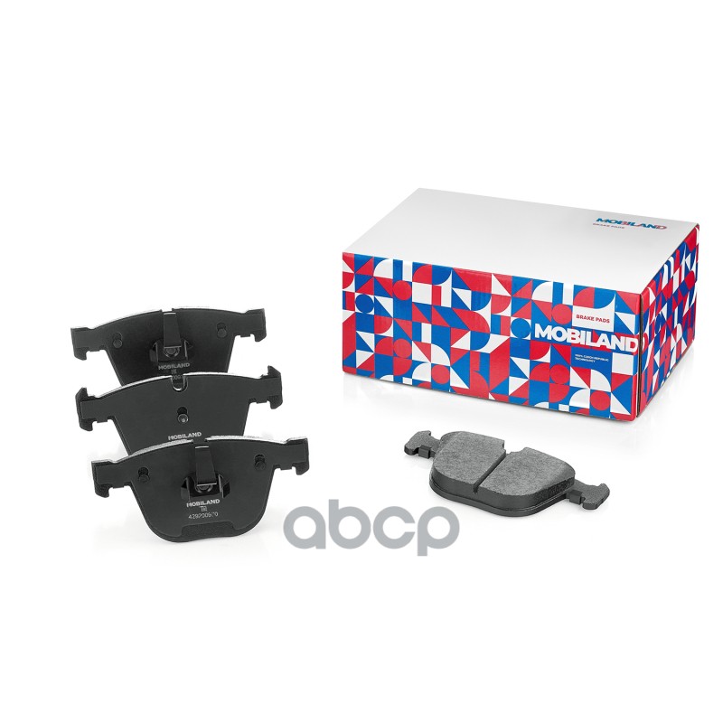 Колодки тормозные дисковые задние (4 шт.) с п/шум. пласт. для а/м BMW 5 SERIES (E60) 429200970 MOBILAND арт. 429200970