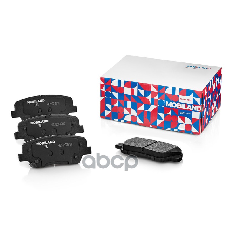 Колодки Тормозные Дисковые Задние (4 Шт.) С П/Шум. Пласт. Hyundai Santa F? Iii (Dm, Dma) [Звук. Датч MOBILAND арт. 429203780