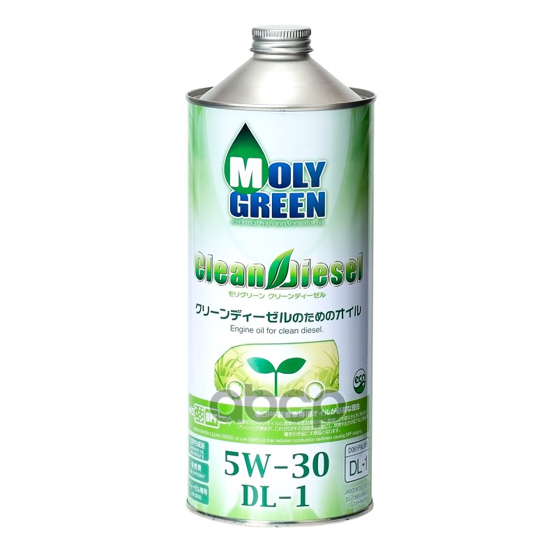 MOLYGREEN Масло моторное дизельное полусинтетическое MOLYGREEN DIESEL DL-1 DPF/ 1 л. 0470124