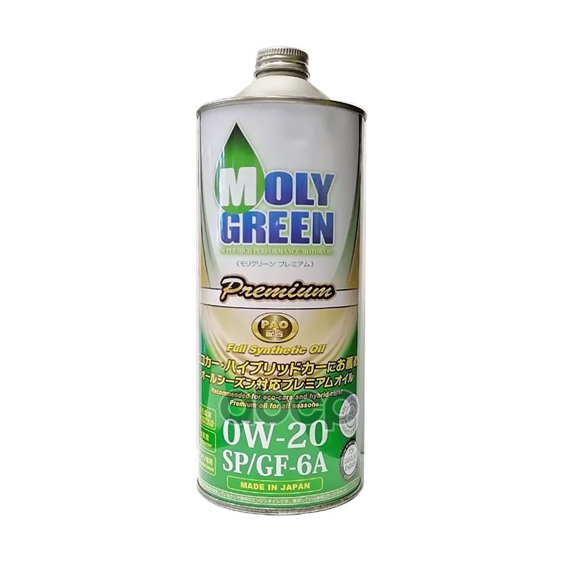 MOLYGREEN Масло Моторное Premium Sp/Gf-6A 0W20, 1Л 0470167