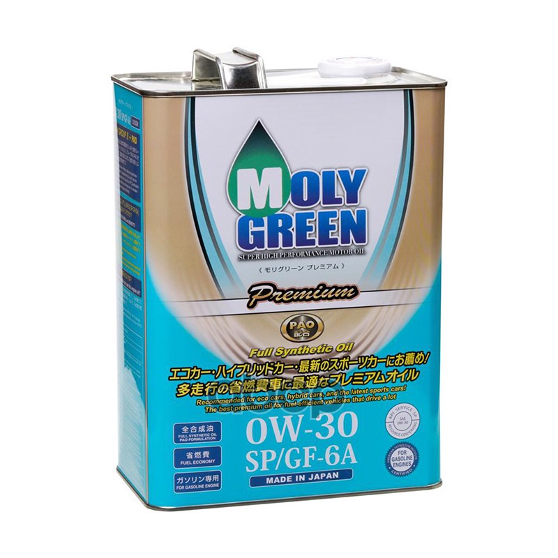 Масло моторное PREMIUM SP/GF-6 0w30, 4л 0470185 MOLYGREEN арт. 0470185