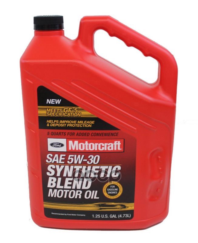 MOTORCRAFT Масло моторное MOTORCRAFT Synthetic Blend 5W-30 полусинтетическое 4,73 л XO-5W30-5QSP