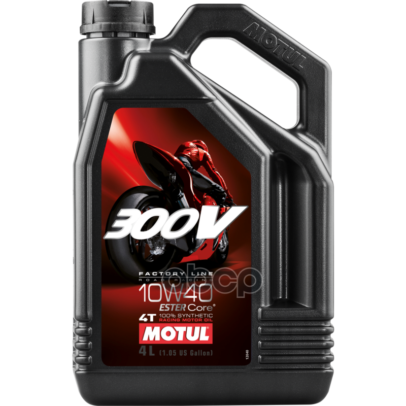 10W-40 4L 300V 4T Factory Line Road Racing Масло Моторное Синтетическое MOTUL арт. 104121