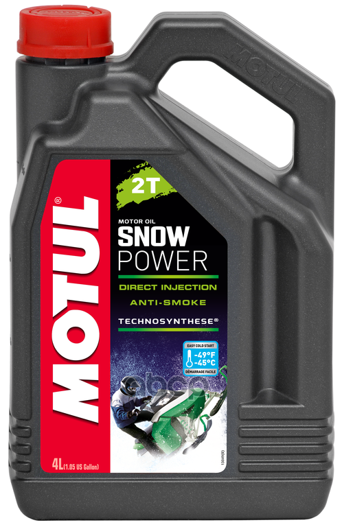 Масло моторное синтетическое для снегоходов Snowpower 2T TC, FD 4л MOTUL арт. 105888