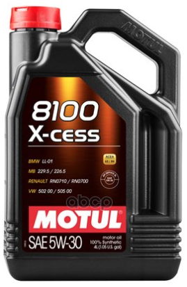 MOTUL Масло моторное 8100 X-cess 5W-30 4л (113529) 108945