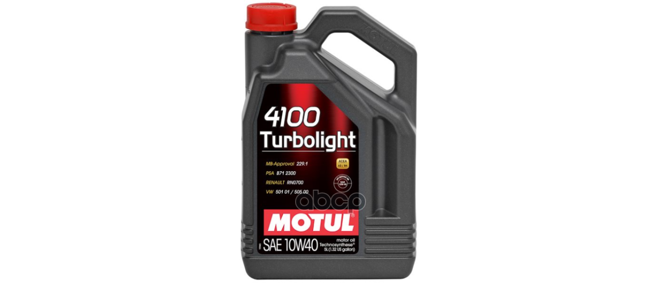 MOTUL Масло Моторное 4100 Turbolight 10W-40 4Л (112933) 109462