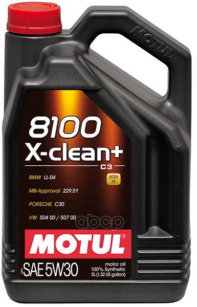 MOTUL Масло моторное 8100 X-clean Plus 5W-30 5л (106377) 111684