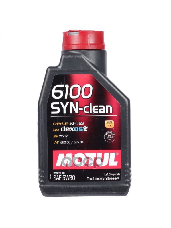 MOTUL Масло моторное Motul 6100 SYN-CLEAN 5W-30 синтетическое 1 л 112133