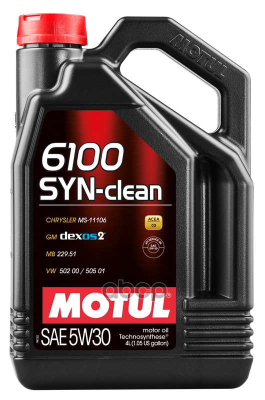 MOTUL Масло моторное Motul 6100 SYN-CLEAN 5W-30 4 л 112134