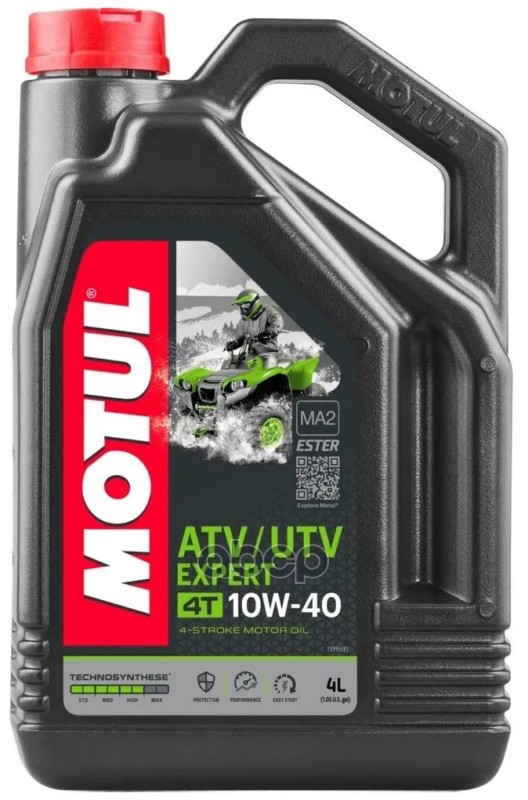 Масло моторное ATV-UTV EXPERT 4T 10W-40 4л (105939) 113175 MOTUL арт. 113175