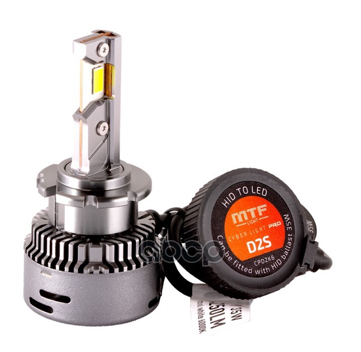 Светодиодные Лампы Mtf Light, Серия Cyber Light Pro, D2s, 85V, 35W, 4250Lm, 6000K, Кулер, Комплект. Mtf Light Cpd2k6 MTF Ligh...