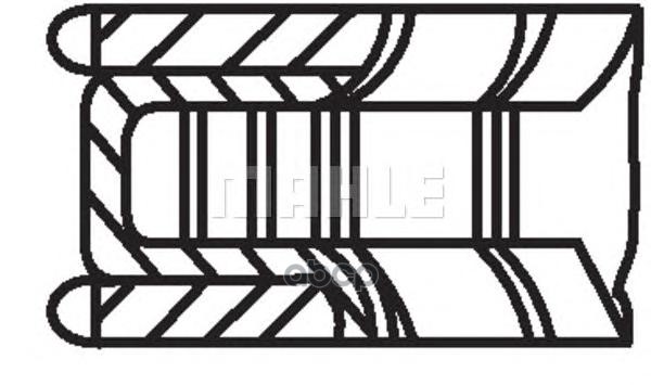 Кольца Поршневые 1Шт Mercedes W168 1.4/1.6 M166 =80 1.2X1.75x3 Std 97> Mahle/Knecht арт. 00124N0