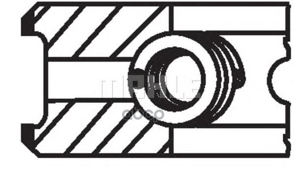 Кольца Поршневые (Комплект На 1 Цилиндр) Mb W201/W124 Mot.om601 /D=87Mm Std Knecht/Mahle 00208N0 Mahle/Knecht арт. 00208N0