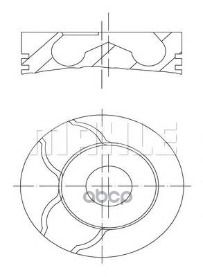 Поршень Двс Renault Megane 1.5Dci =76 2X2x2.5 +0.50 01> D=26*60 Mahle/Knecht арт. 0220102