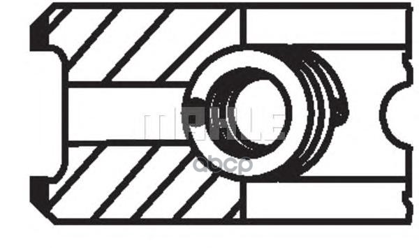 Кольца Поршневые 1Шт Audi. Vw. Seat 1.2Td =76.5 1.75X2x3 +0.50 Mahle/Knecht арт. 02954N1