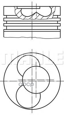 Поршень Двс Audi: 80 1.9 Tdi 91-94, 80 Avant 1.9 Tdi 91-96, A3 1.9 Tdi 96-03, A4 1.9 Tdi/1.9 Tdi Quattro 94-01, A4 Avant 1.9 ...