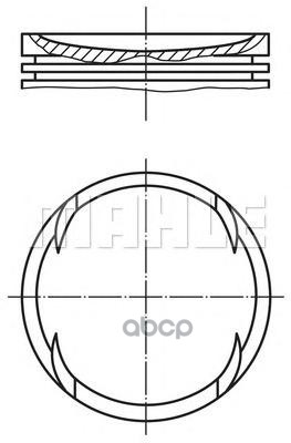 Поршень в комплекте Mahle/Knecht арт. 0306400
