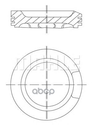 Поршень Двс Audi: A3 1.8 T/1.8 T Quattro 96-03, A4 1.8 T/1.8 T Mahle/Knecht арт. 0330401