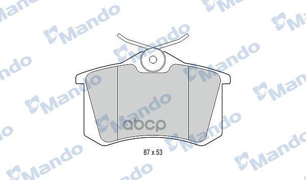 Колодки тормозные дисковые зад Mando арт. MBF015083