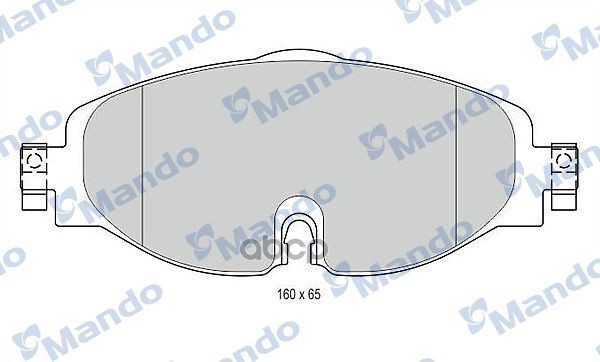 Колодки тормозные дисковые перед Mando арт. MBF015281